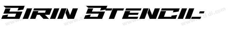 Sirin Stencil字体转换